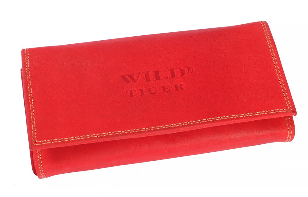 Dámská kožená peněženka Wild Tiger ZD-28-063M červená