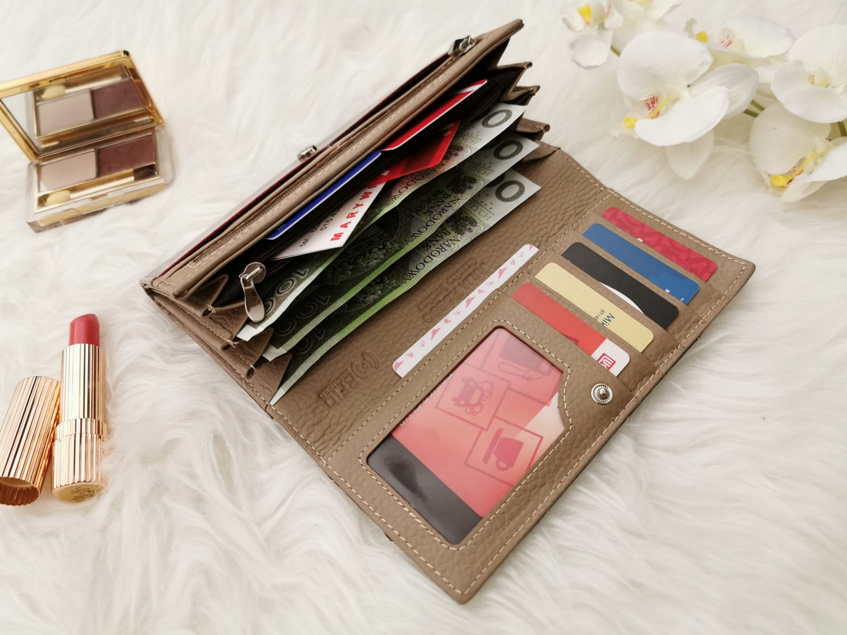 Dámská kožená peněženka Julia Rosso 02-07 patchwork, RFID