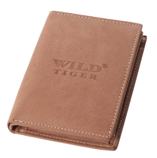 Pánská kožená peněženka Wild Tiger AM-28-123 světle hnědá